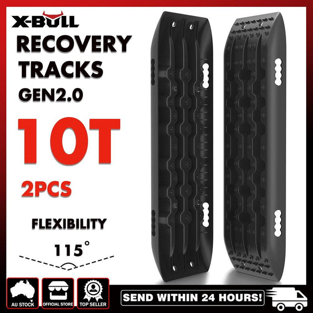 Buy X-BULL KIT1 Recovery track Board Traction Sand trucks strap mounting 4x4 Sand Snow Car BLACK discounted | Products On Sale Australia