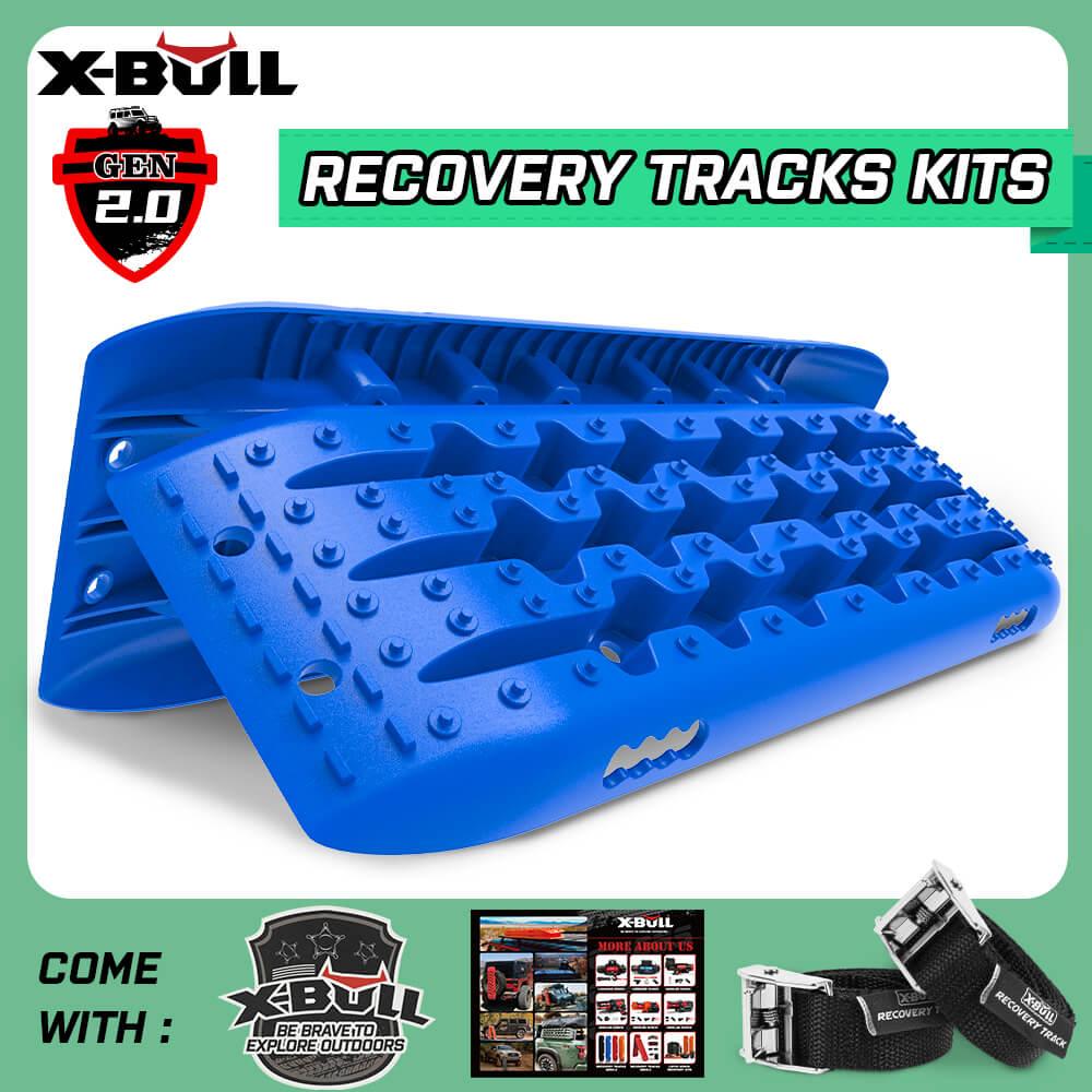 Buy X-BULL KIT1 Recovery track Board Traction Sand trucks strap mounting 4x4 Sand Snow Car BLUE discounted | Products On Sale Australia