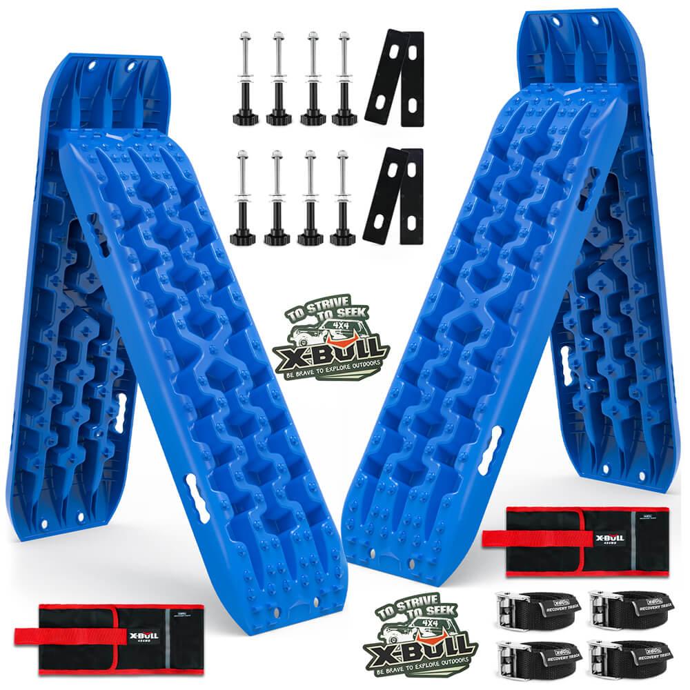 Buy X-BULL Recovery tracks Boards 10T 2 Pairs Sand Mud Snow With Mounting Bolts pins Blue discounted | Products On Sale Australia