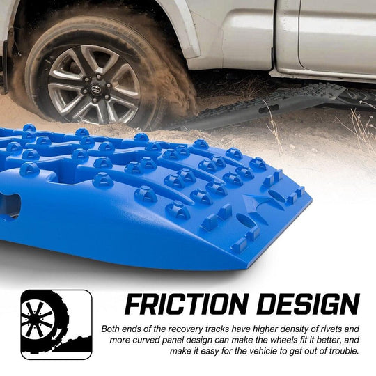 Buy X-BULL Recovery tracks Boards 10T 2 Pairs Sand Mud Snow With Mounting Bolts pins Blue discounted | Products On Sale Australia