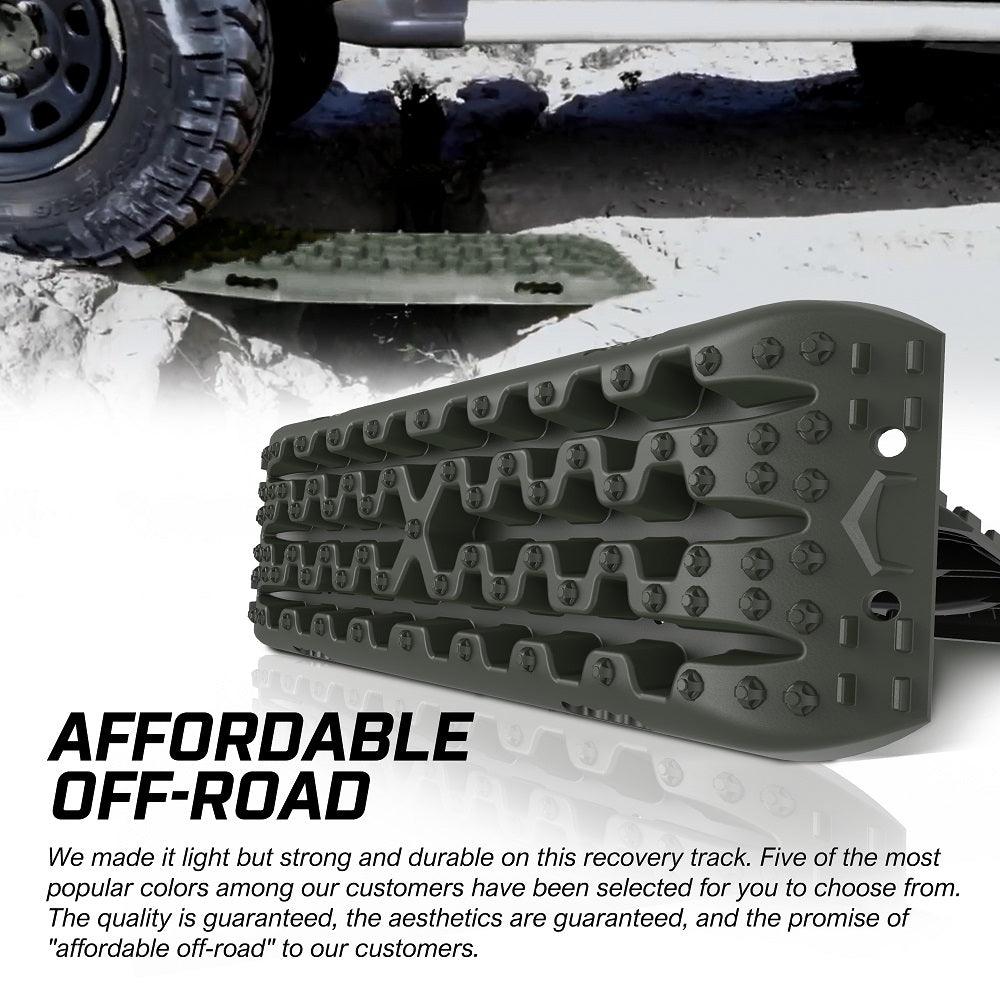 Buy X-BULL Recovery tracks / Sand tracks / Mud tracks / Off Road 4WD 4x4 Car 2pcs Gen 3.0 - Olive discounted | Products On Sale Australia