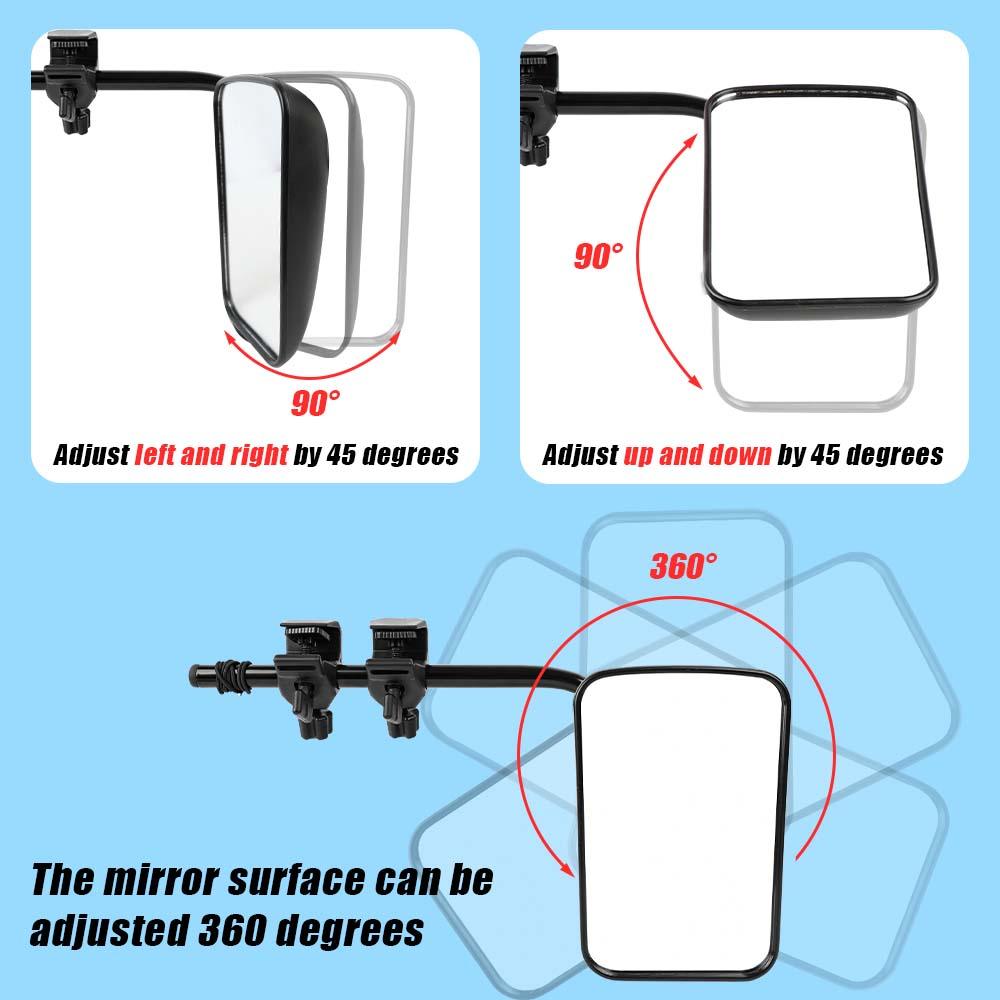 Buy X-BULL Towing Mirrors Universal Multi Fit Clamp On 4X4 Caravan Trailer A Pair discounted | Products On Sale Australia