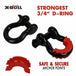 Buy X-BULL Winch Recovery Kit 11PCS 4WD 4x4 Pack Off Road Snatch Strap Essential discounted | Products On Sale Australia