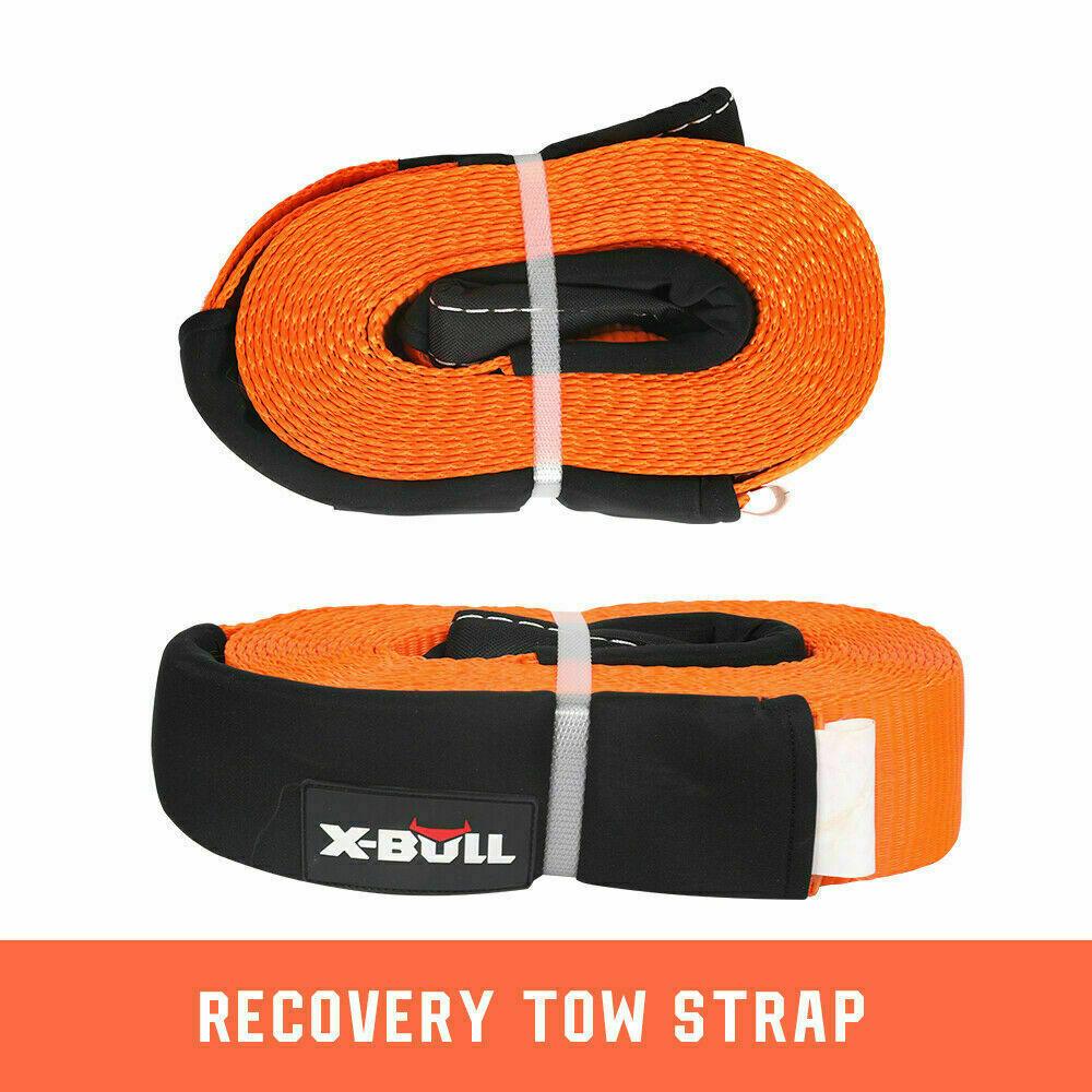 Buy X-BULL Winch Recovery Kit 11PCS 4WD 4x4 Pack Off Road Snatch Strap Essential discounted | Products On Sale Australia