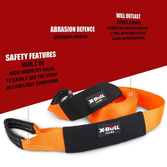 Buy X-BULL Winch Recovery Kit 13PCS Recovery tracks /Snatch Strap Off Road 4X4 discounted | Products On Sale Australia