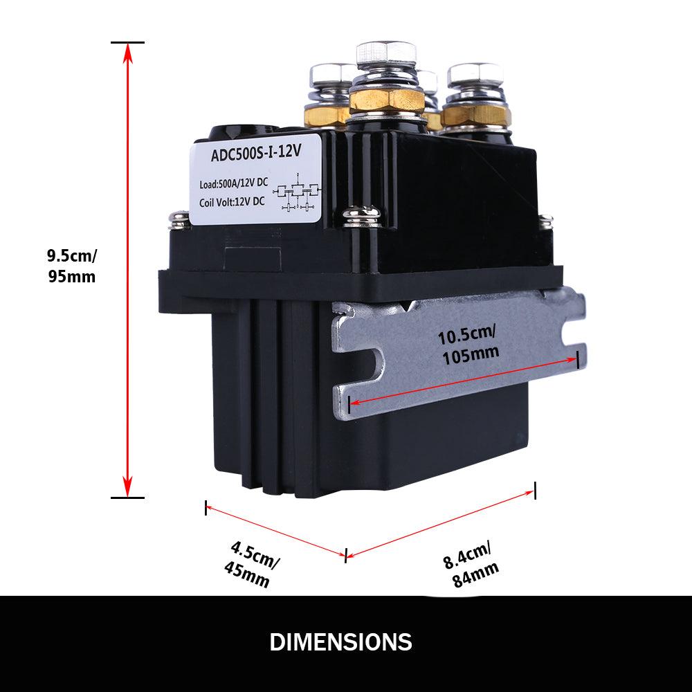 Buy X-BULL Winch Solenoid Relay 12V 500A Winch Controller Twin Wireless Remote 4T Block Pulley discounted | Products On Sale Australia