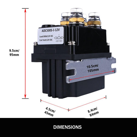 Buy X-BULL Winch Solenoid Relay 12V 500A Winch Controller Twin Wireless Remote 4T Block Pulley discounted | Products On Sale Australia