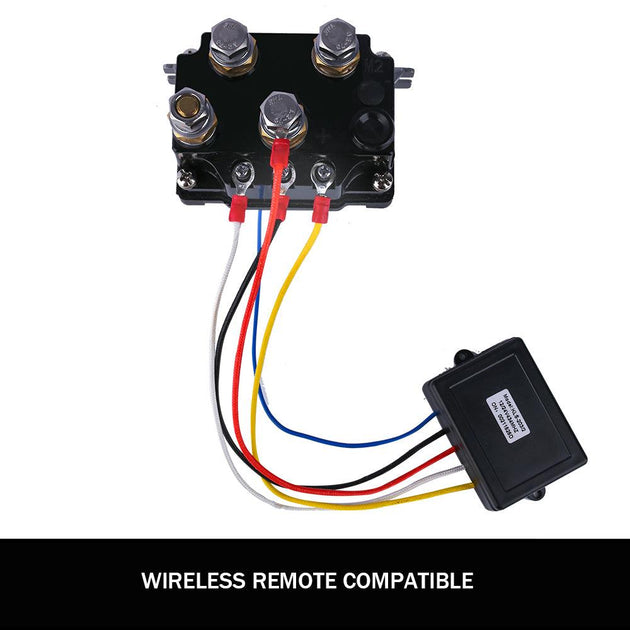 Buy X-BULL Winch Solenoid Relay Wiring Controller 500A 12V and 150ft Wireless Remote 4T Block Pulley discounted | Products On Sale Australia